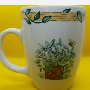 Thomson Pottery Birdhouse Pattern Coffee Cup, Coun